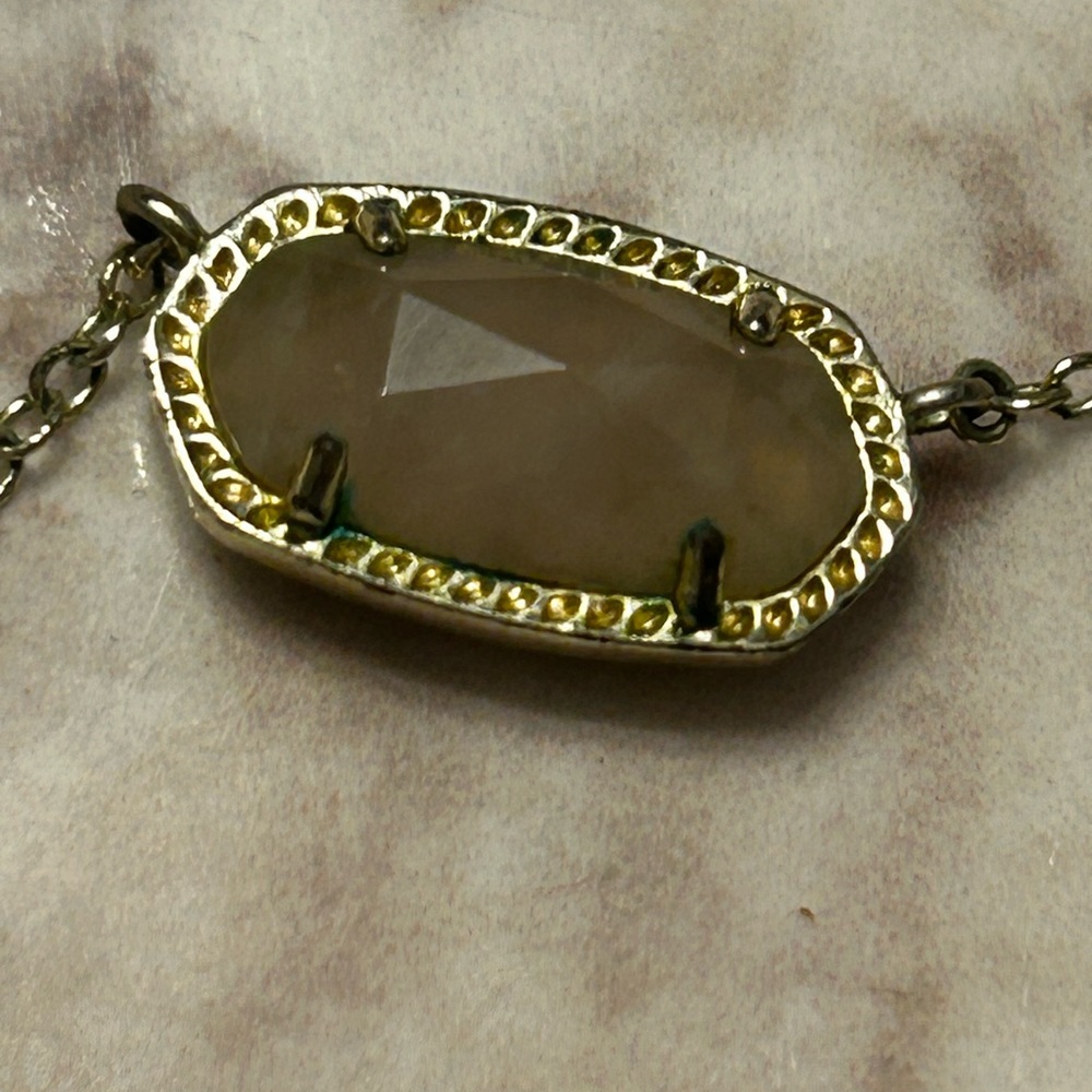 Kendra Scott Gold Rose Quartz Necklace - Picture 5 of 5